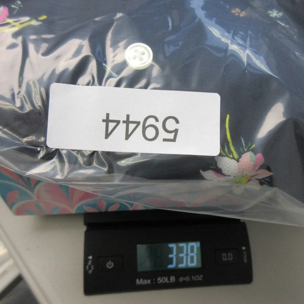 GAP Women's Navy Floral Print Button Front Midi Dress Size 12 - Picture 13 of 13